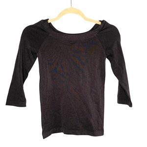 Wolford Women’s XS Gray Classic Classic Base Layer Minimalist Stretchy Top